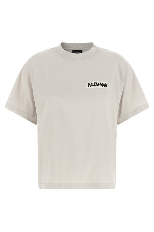 'Masking Tape' T-shirt Gray