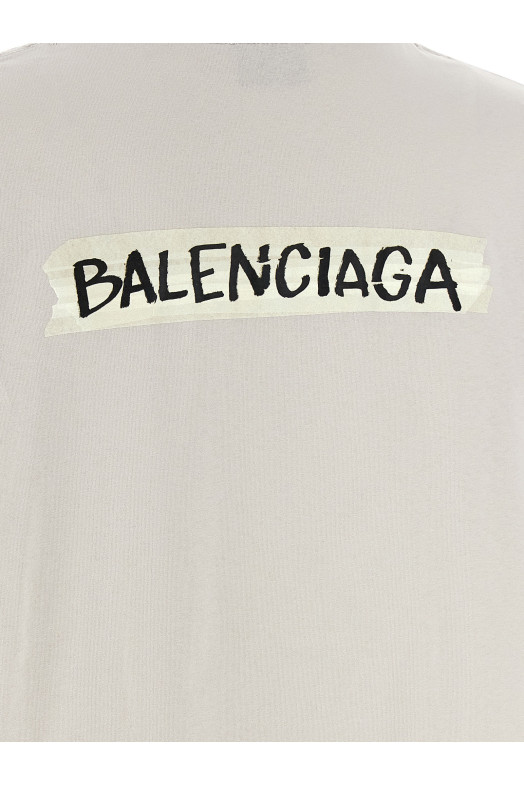 'Masking Tape' T-shirt Gray