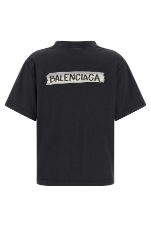 'Masking Tape' T-shirt Black