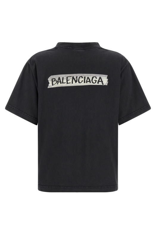 'Masking Tape' T-shirt Black