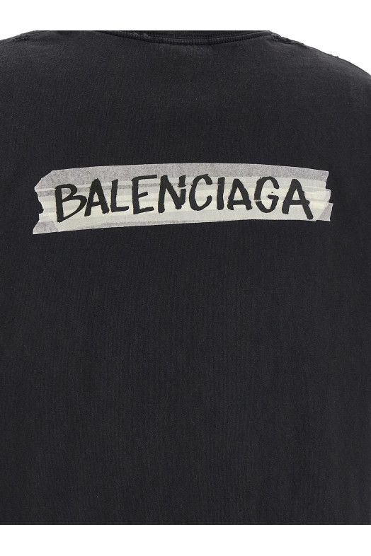 'Masking Tape' T-shirt Black