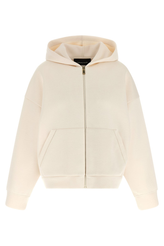 Кашеміровий худі з капюшоном Scuba Бежевий FABIANA FILIPPI GCD266F158L7490145