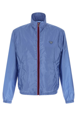 Куртка из нейлона с перьями, СИНЯЯ PRADA SGD130SOOO1WQ9F0EJS