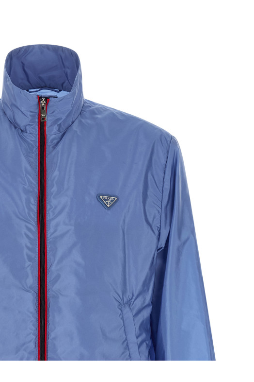 Куртка из нейлона с перьями, СИНЯЯ PRADA SGD130SOOO1WQ9F0EJS