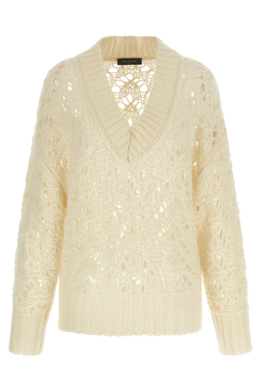 Platinum mohair sweater Beige