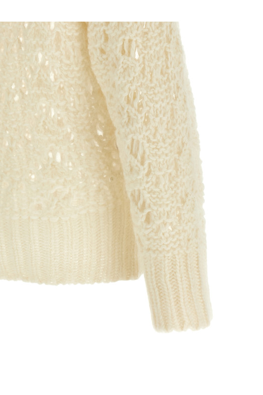 Platinum mohair sweater Beige