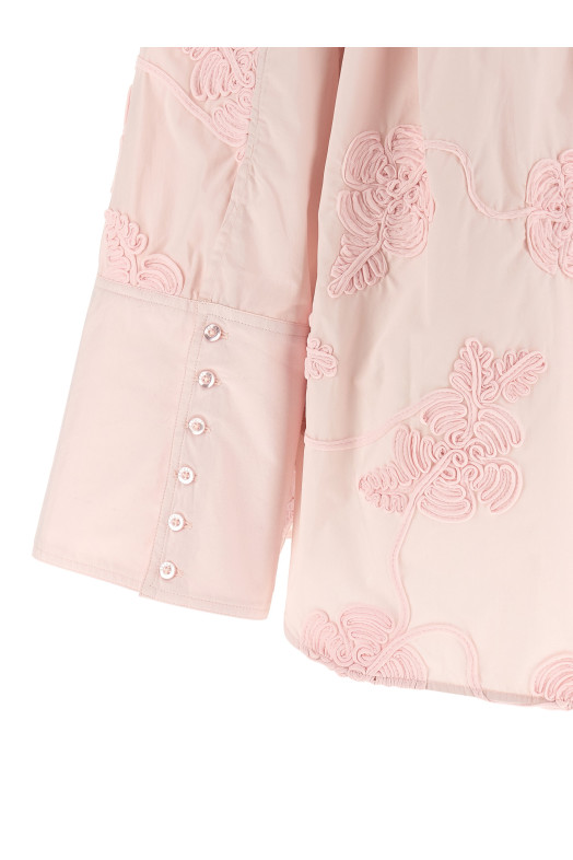 Сорочка з квітковою вишивкою Рожева ROTATE BIRGER CHRISTENSEN 11510318091809