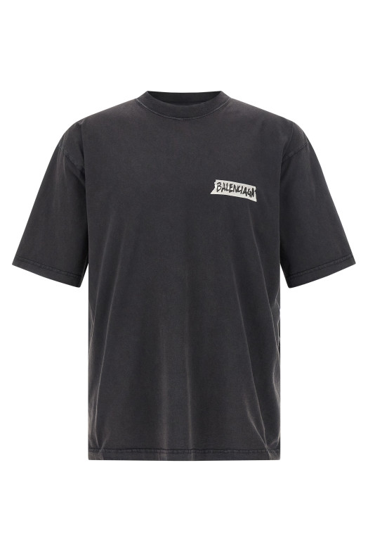 'Masking Tape' T-shirt Black