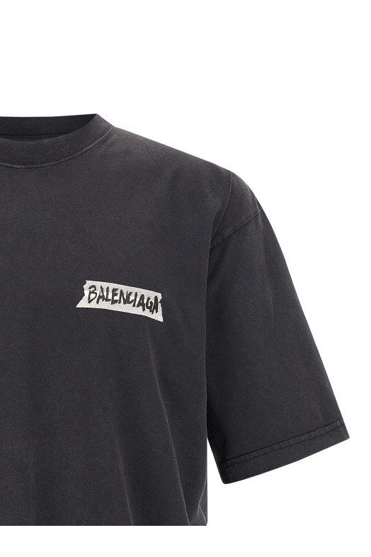 'Masking Tape' T-shirt Black