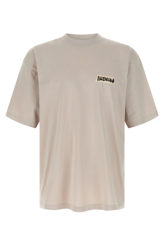 'Masking Tape' T-shirt Gray