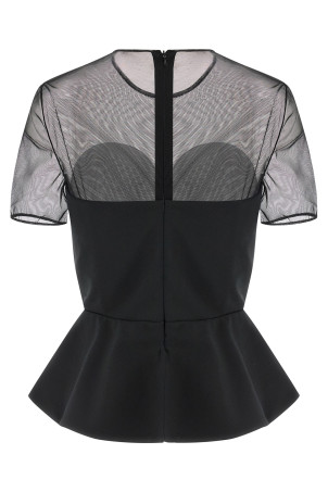 Топ «Індивідуальний бюстьє з прозорим декольте» Чорний NDTOP1107500100BLACK