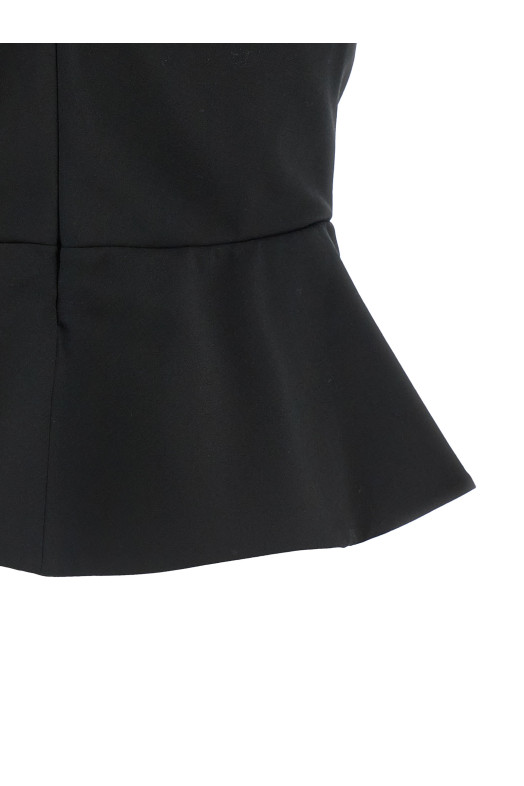 Топ «Індивідуальний бюстьє з прозорим декольте» Чорний NDTOP1107500100BLACK