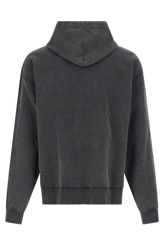 'Washed Crayon Loop' hoodie Black-grey