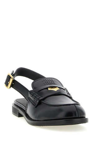 'Penny Loafers' sabots Black