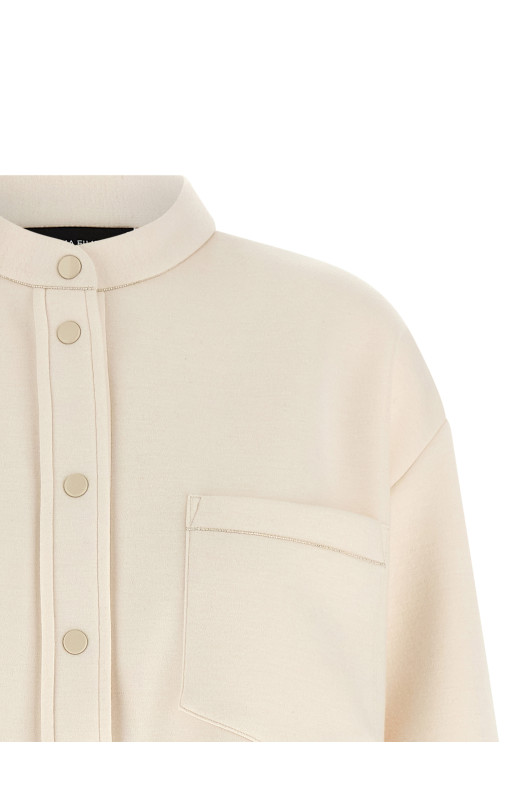 Кашемірова сорочка Scuba Бежева FABIANA FILIPPI GCD266F302L7490145