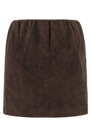 Сукня із замші Коричнева ROTATE BIRGER CHRISTENSEN 115579573573