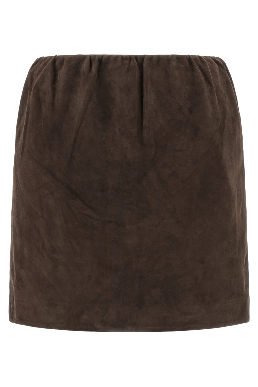 Suede skirt Brown