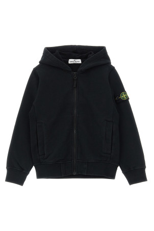 Худі з логотипом Чорний STONE ISLAND JUNIOR L1S166100004S0040V0029