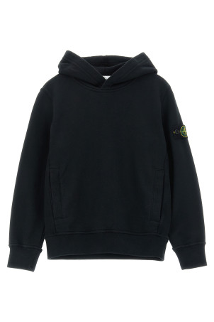 Худі з логотипом Чорний STONE ISLAND JUNIOR L1S166100014S0040V0029