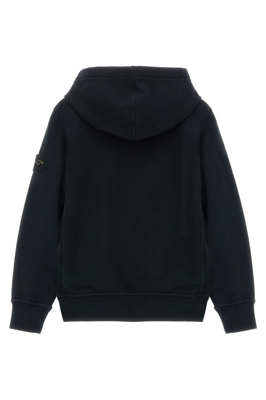 Худі з логотипом Чорний STONE ISLAND JUNIOR L1S166100014S0040V0029
