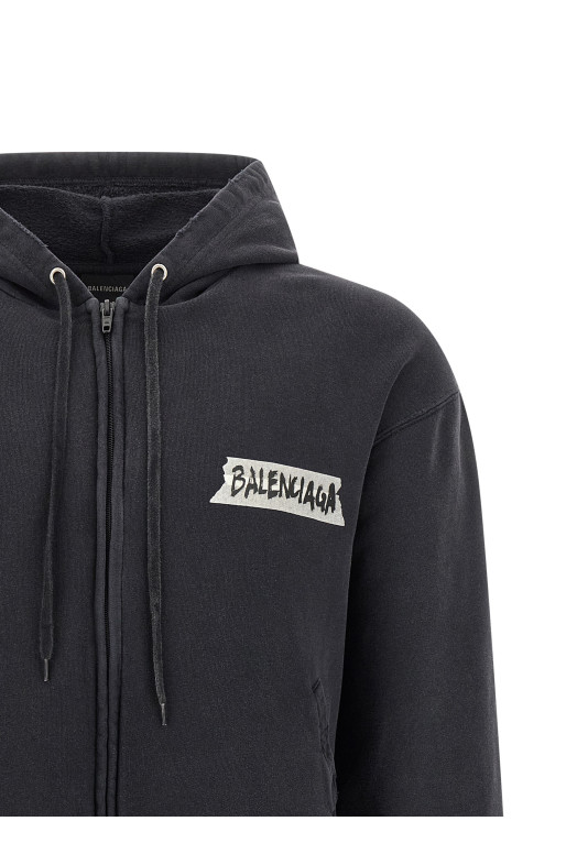 Худи с капюшоном «Masking Tape» Черный 850338TTVL71041