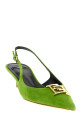 Suede slingbacks Green
