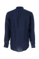 Темно-синя лляна сорочка Blue POLO RALPH LAUREN (710968915)