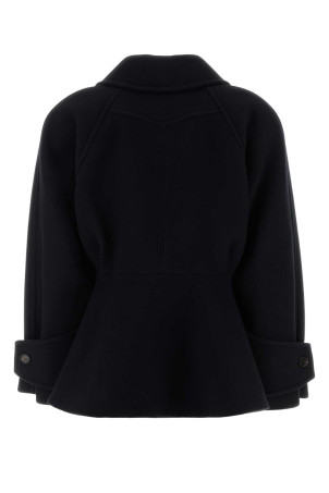 Black wool blend coat Blue CHLOE (CH26SMA60272)