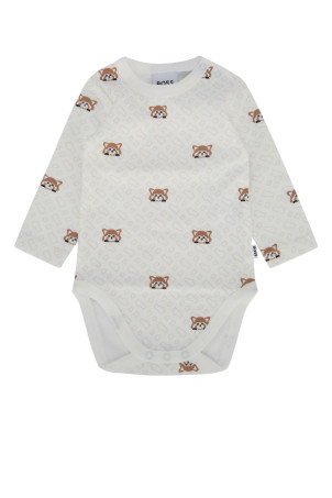 ENS.BODY+BAVOIR+BONNET White BOSS KIDS (J51035)