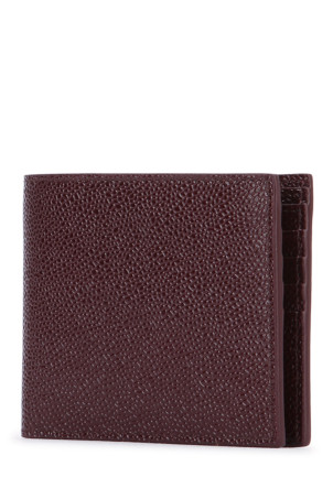 BILLFOLD IN PEBBLE LUCIDO LEATHER THOM BROWNE (MAW023L03542)