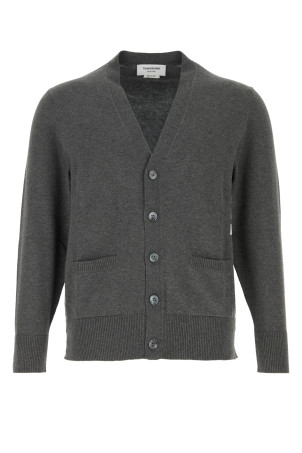 JERSEY STITCHRELAXED FIT VNECK CARDIGA THOM BROWNE (MKC581AY3043)