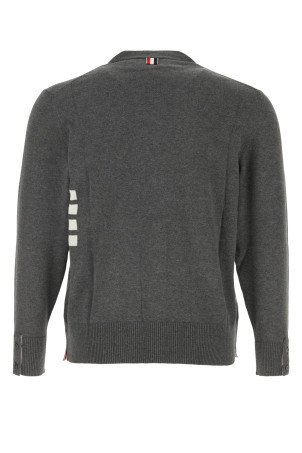 JERSEY STITCHRELAXED FIT VNECK CARDIGA THOM BROWNE (MKC581AY3043)