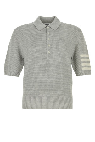 TEXTURED STITCHRELAXED FIT SSPOLO IN L THOM BROWNE (MKP125AY6011)