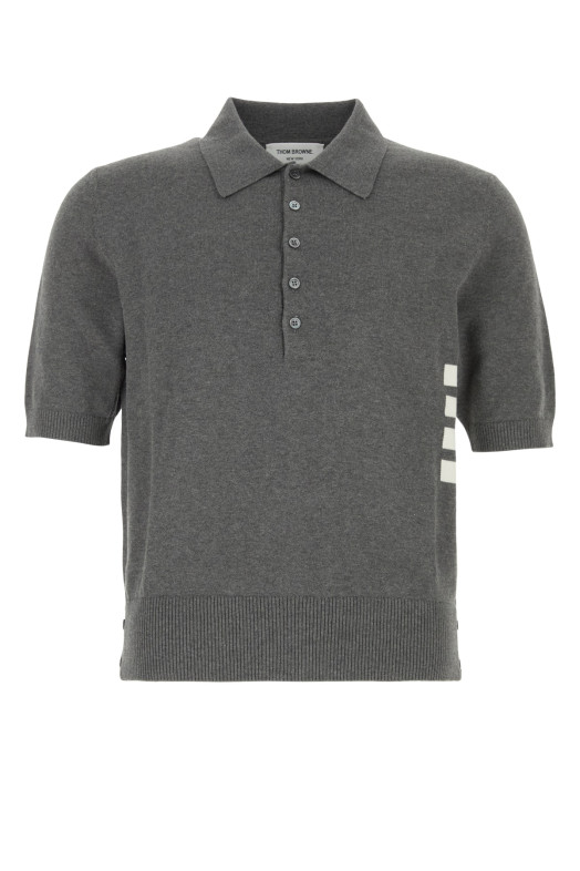 JERSEY STITCHRELAXED FIT SSPOLO IN COT THOM BROWNE (MKP135AY3043)