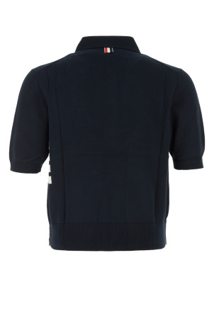 JERSEY STITCHRELAXED FIT SSPOLO IN COT Black THOM BROWNE (MKP135AY3043)