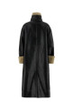 Black synthetic leather Liesel coat NANUSHKA (NW24FWOW38370)