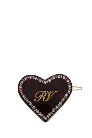 HEART STRASS HAIR CLIP ROGER VIVIER (REWAC940200AGK)