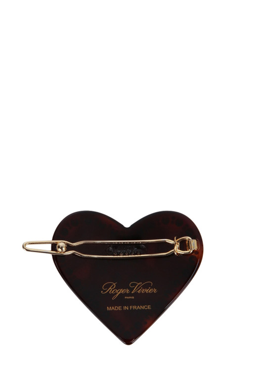 HEART STRASS HAIR CLIP ROGER VIVIER (REWAC940200AGK)