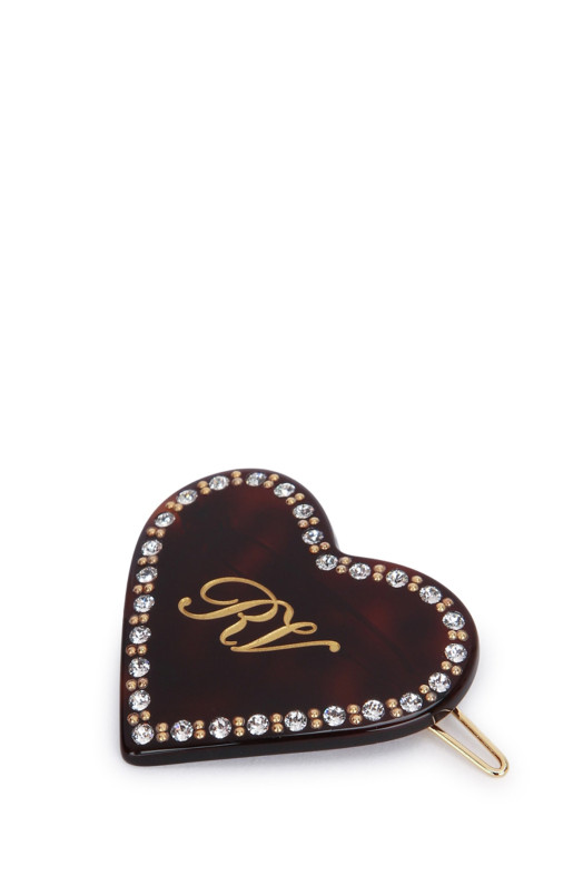 HEART STRASS HAIR CLIP ROGER VIVIER (REWAC940200AGK)