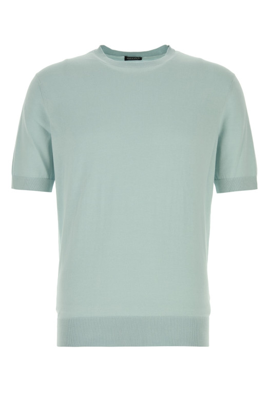 В'ЯЗАНИЙ СВІТЕР З КОРОТКИМИ РУКАВАМИ І КРУГЛИМ ВИРІЗОМ ZEGNA (RUFC90A9C10)