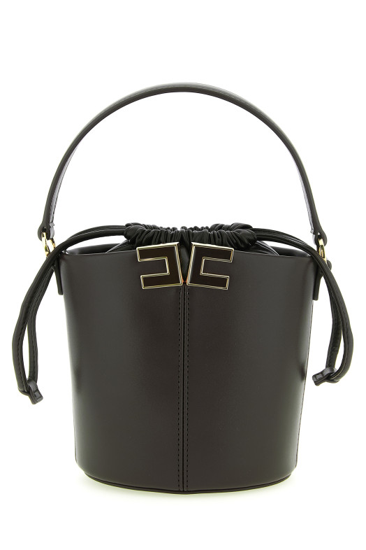 Logo bucket bag Black