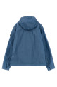 Crinkled effect nylon jacket Blue