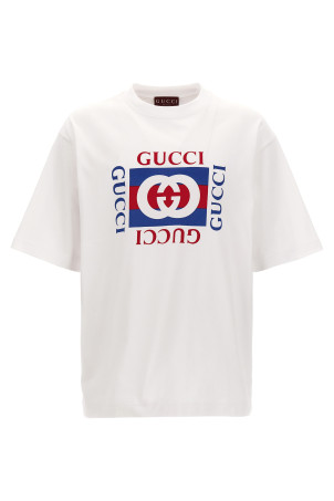 Футболка з логотипом Біла GUCCI 784361XJGKA9074