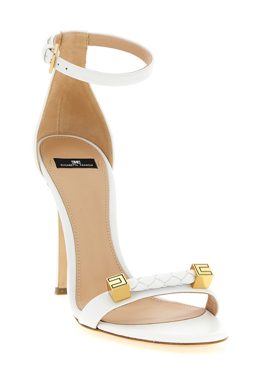 Leather sandals White