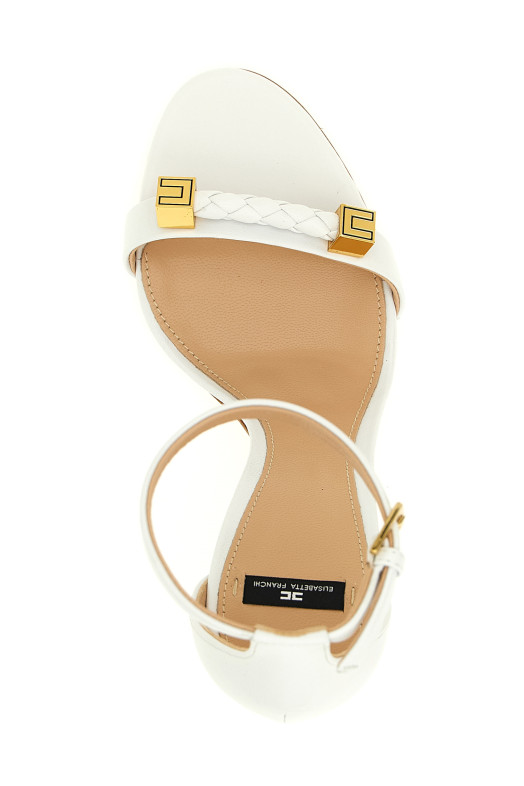 Leather sandals White