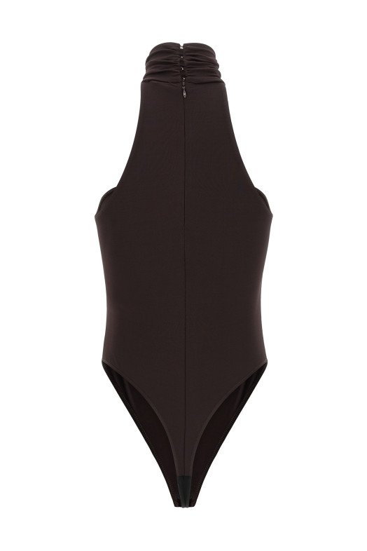 Jewel detail bodysuit Brown