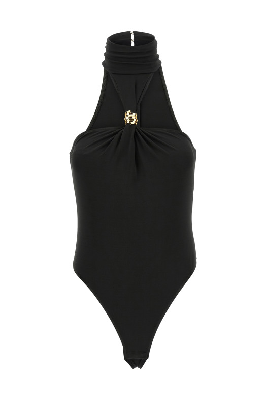 Боді з прикрасами Чорний ELISABETTA FRANCHI BO01761E2110