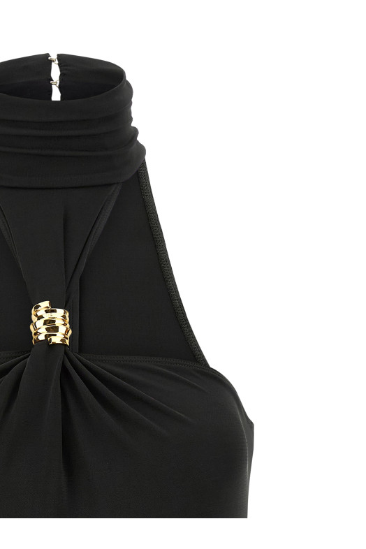 Боді з прикрасами Чорний ELISABETTA FRANCHI BO01761E2110