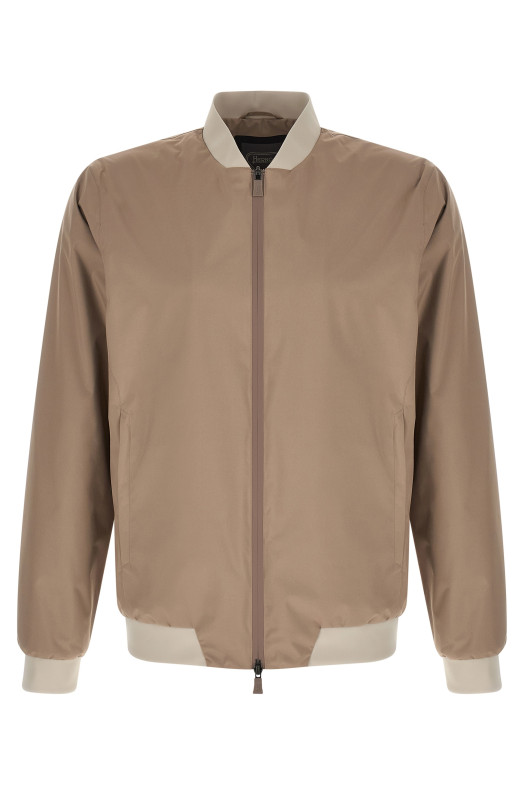 'Functional' bomber jacket Beige