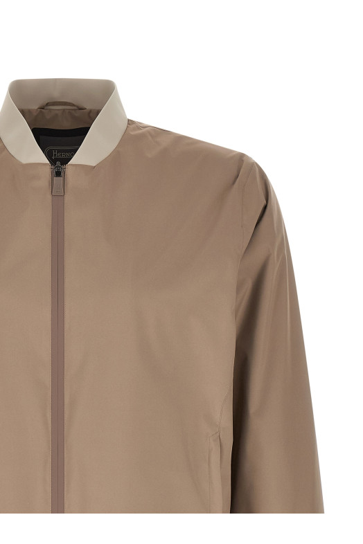 'Functional' bomber jacket Beige
